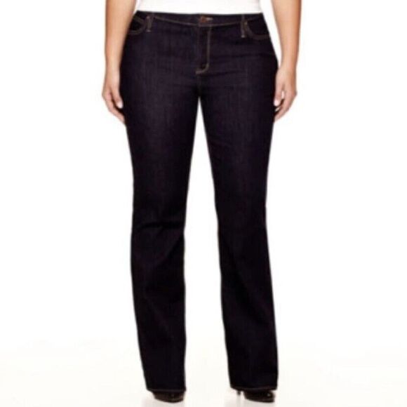 a.n.a Mid Rise Slim Bootcut Jeans Size 28W - Picture 1 of 13